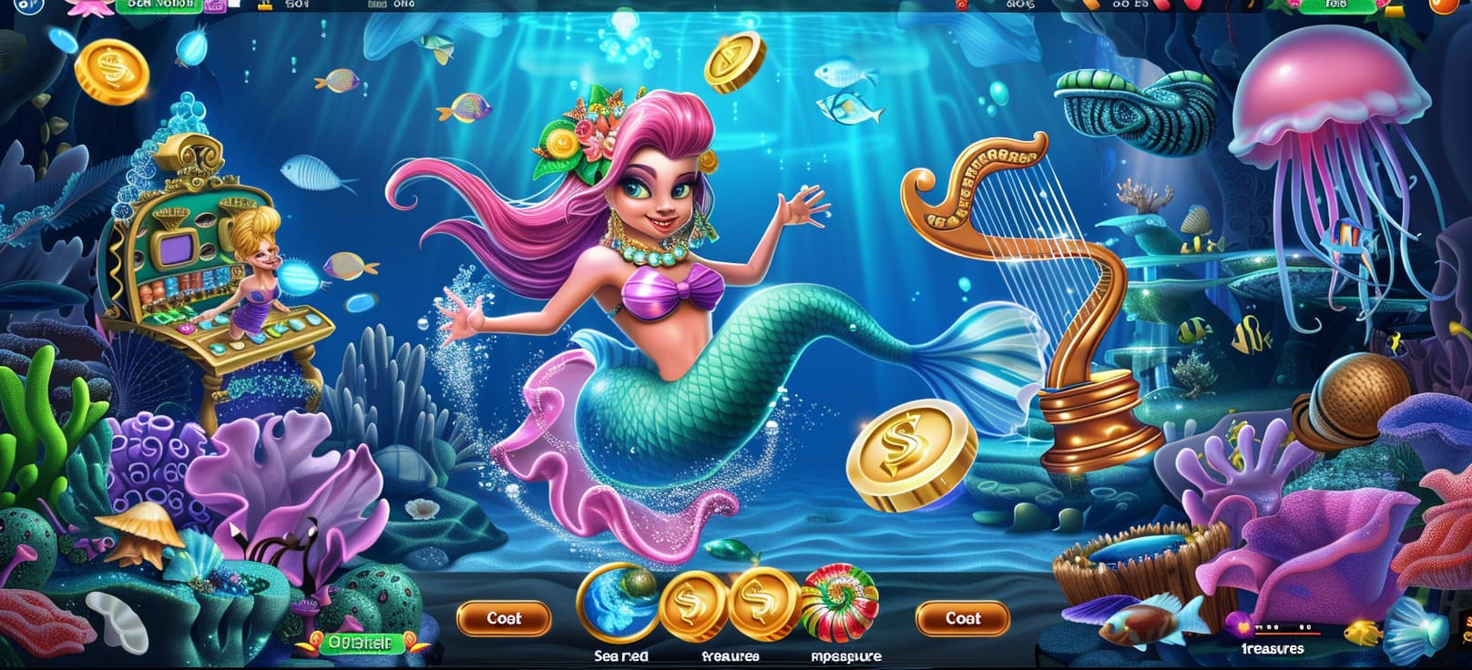 Caça-níqueis de sereia online com tesouros do mar no cpbet cassino